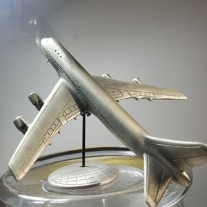 Boeing 747 airplane FRANKLIN MINT LTD PEWTER The Worlds Greatest Aircraft 1987